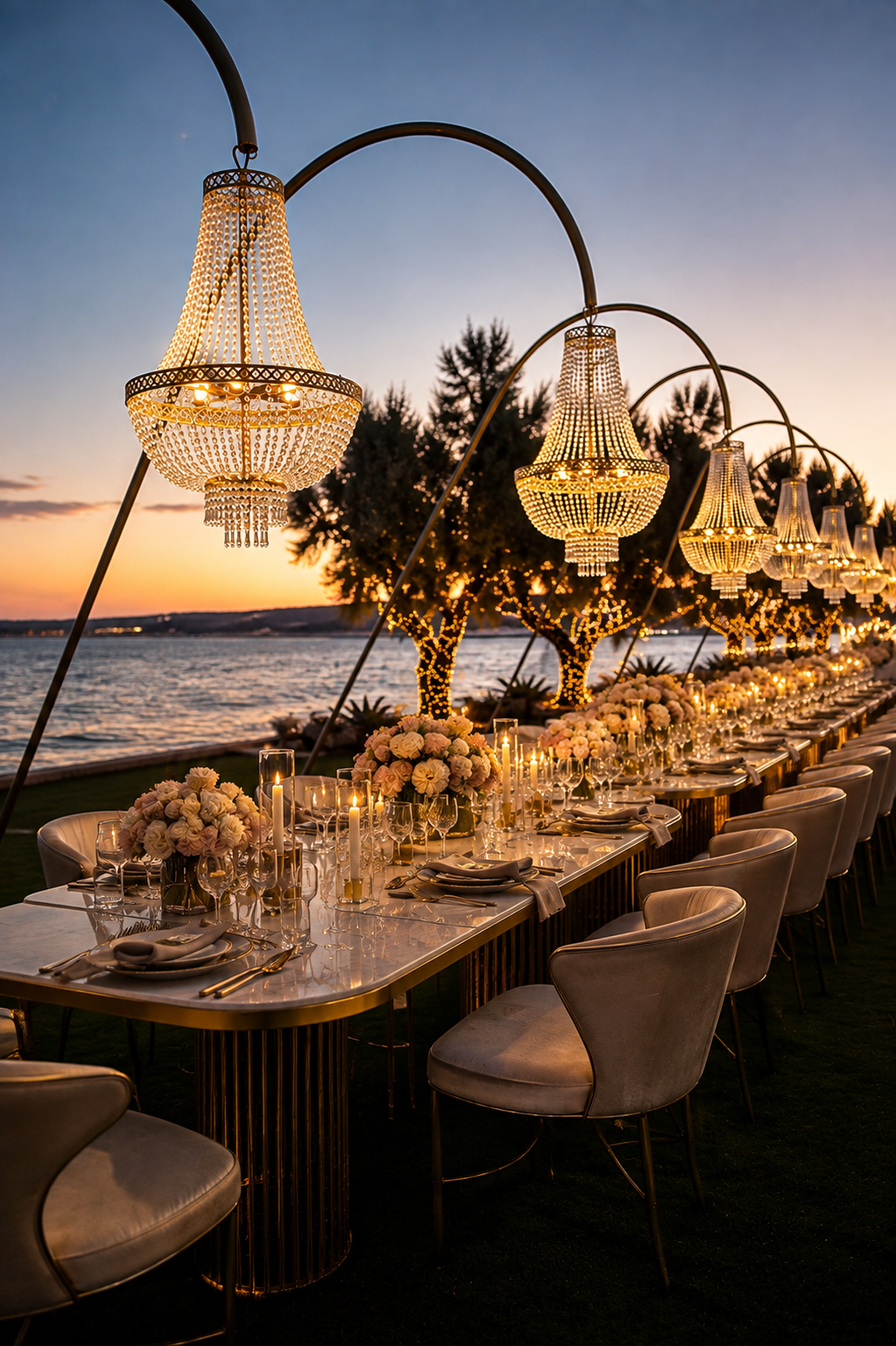 Luxury φωτισμός γάμου Φωτισμός γάμου και ηχητική κάλυψη με πολυέλαιους και πίστα χορού στην Αθήνα