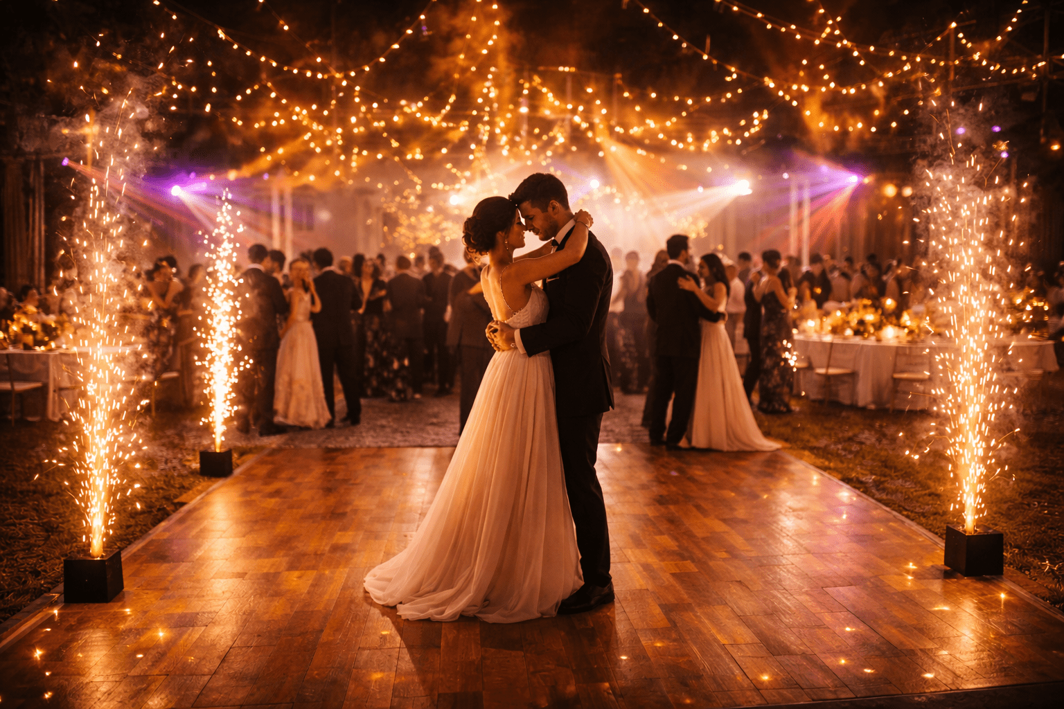 trends γάμου 2026 με φωτισμό dj και εμπειρία dancefloor